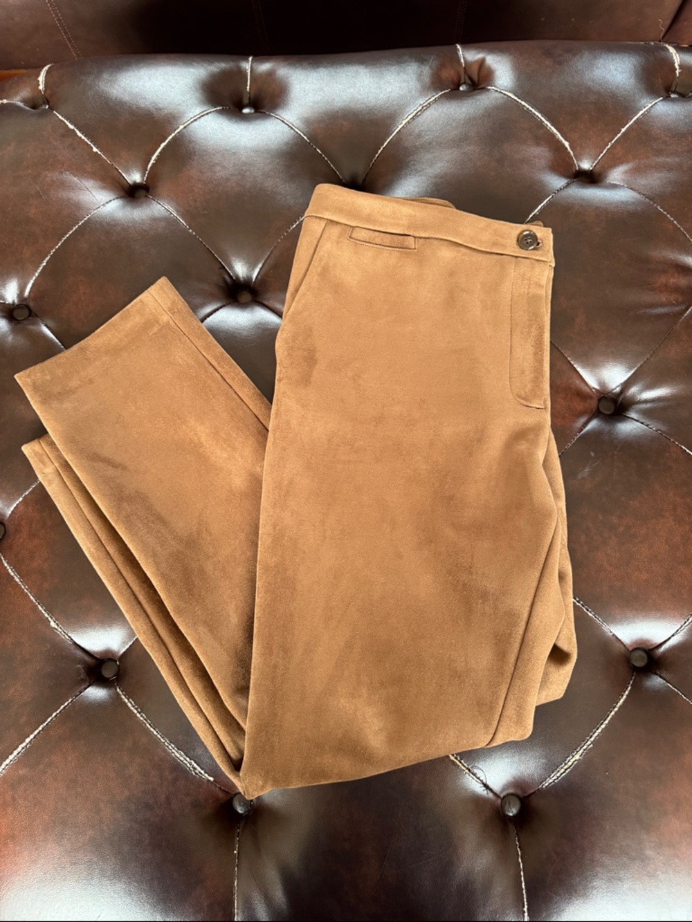 Tommy Hilfiger Women's Straight Leg Pants in Brown